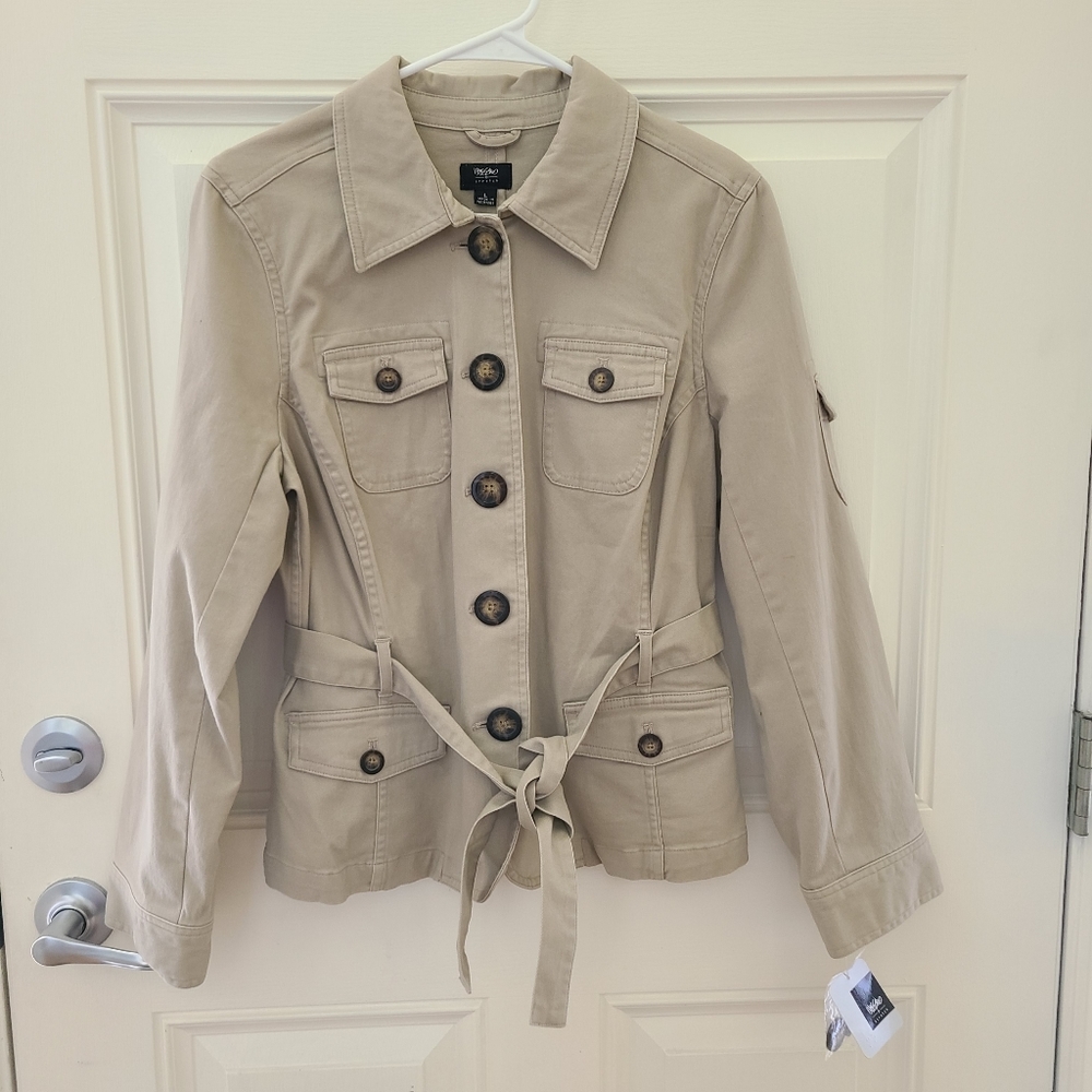 Mossimo Trench Coat Women's Large NWT